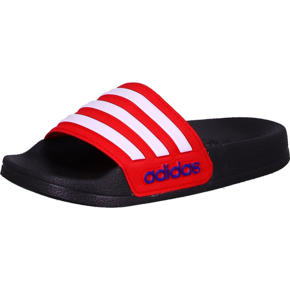 ADILETTE SHOWER K,CBLACK/FTWWHT/VIV