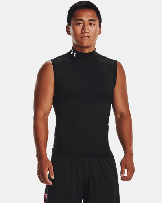 UA HG Armour Comp Mock SL-BLK