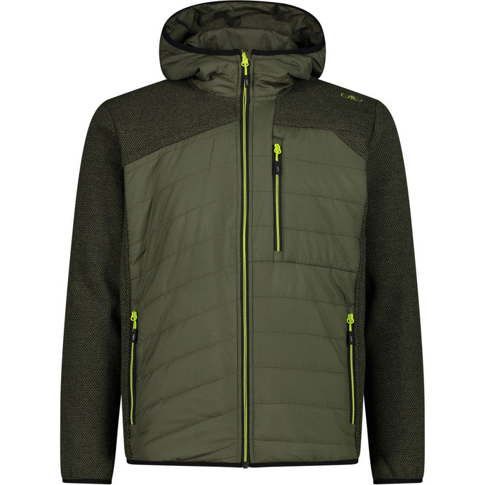 MAN JACKET HYBRID  FIX HOOD